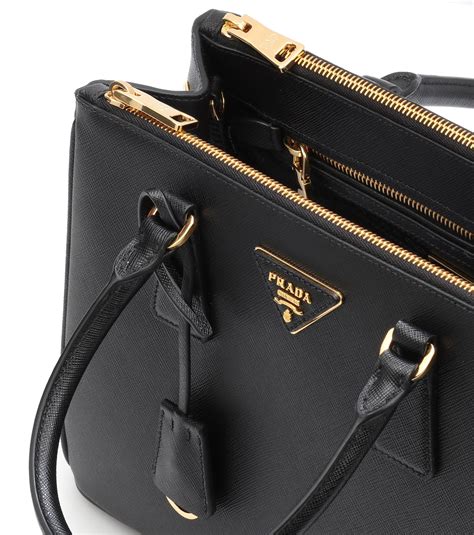 prada galleria tote bag saffiano small nero|Prada galleria bag review.